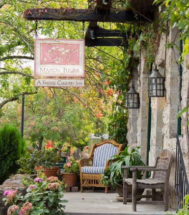 Maison Fleurie, a Four Sisters Inn, shown in the V. Sattui wine blog on the best places to stay in Napa Valley, or the best hotels in Napa