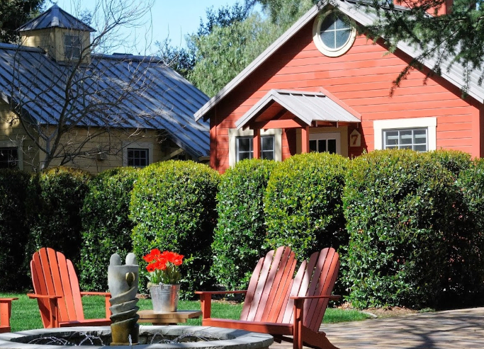 The Cottages of Napa Valley, shown in the V. Sattui wine blog on the best places to stay in Napa Valley, or the best hotels in Napa