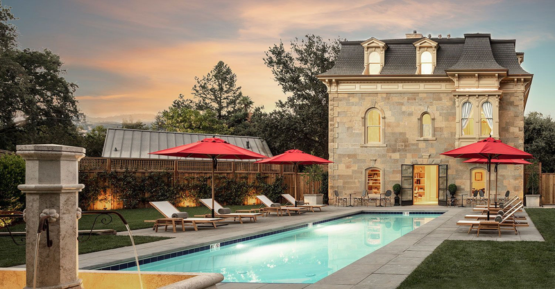 The Francis House, shown in the V. Sattui wine blog on the best places to stay in Napa Valley, or the best hotels in Napa