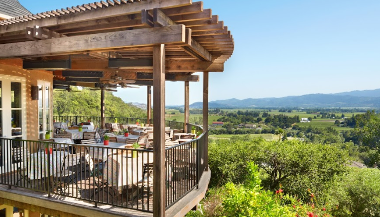 Auberge du Soleil, shown in the V. Sattui wine blog on the best places to stay in Napa Valley, or the best hotels in Napa