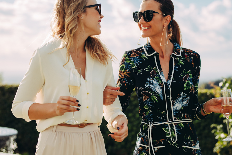 2 women with casual winery attires featured in vsattui winery