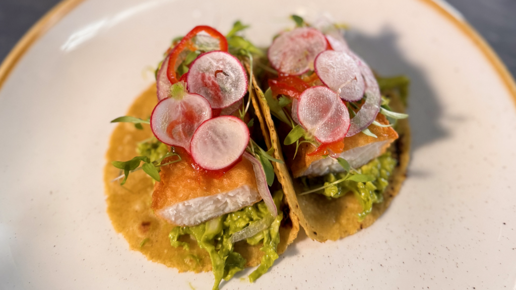 Fried Halibut Fish Tacos With Avocado Green Goddess Slaw | V. Sattui Winery