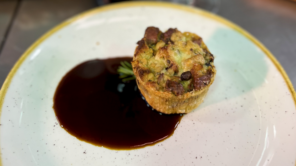 Savory Mushroom And Leek Bread Pudding | V. Sattui Winery